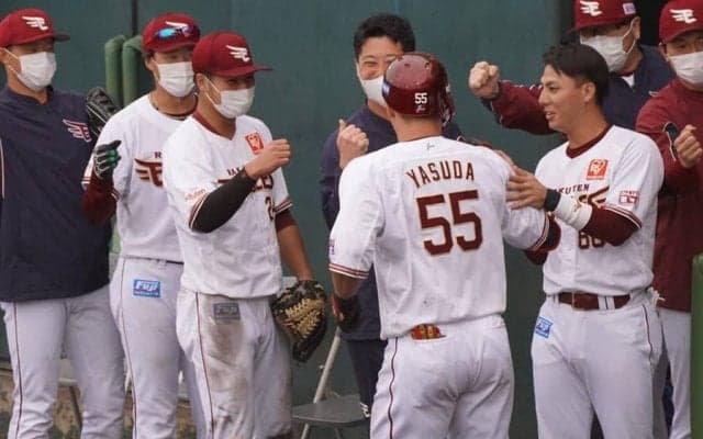 「エンジゴジラ」楽天ドラ2・安田がプロ“初本塁打”　バックスクリーンへ一直線