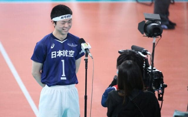 春高最優秀選手 前嶋悠仁（日本航空高） 憧れの浅野博亮さんのようにスパイカーとしてもリベロとしても高みを