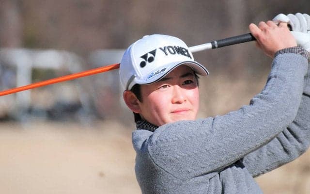 朝の練習はその日の球筋をチェックします！岩井明愛