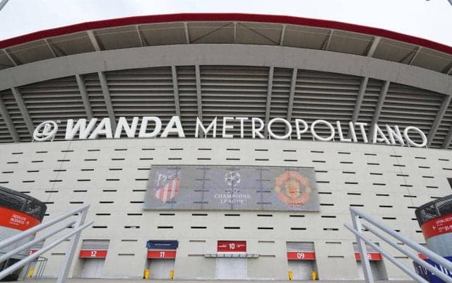 アトレティコ本拠地もウクライナカラーに、ワンダ・メトロポリターノを青黄にライトアップ