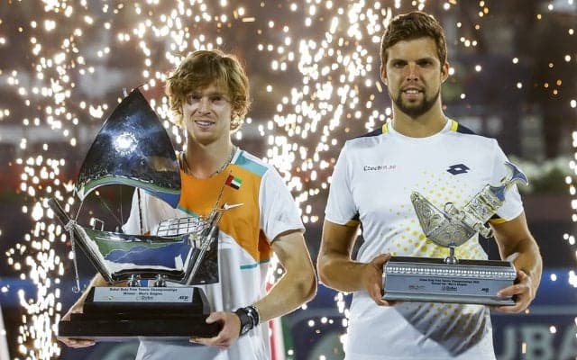 ルブレフ、2週連続優勝もメンタル面に課題「バランスをとる必要がある」[ドバイ・デューティー・フリー・テニス選手権]