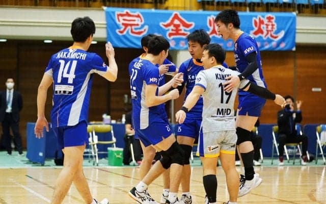 Vリーグの試合結果一覧と順位（V2男女、V3男子・2月27日）