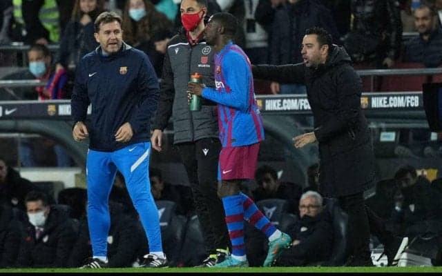 デンベレが鬱憤晴らす大活躍！GKのニア上を抜く豪快フィニッシュでチームメイトも大喜び