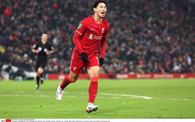 リバプールの日本代表FW南野拓実「3試合連続ゴール」で「カラバオカップ優勝」に大貢献！準々決勝では「劇的な95分弾」で勝利を呼ぶ