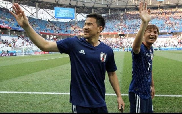 岡崎慎司がC大阪の元代表コンビのゴールに反応、一方の乾貴士はJリーグに勧誘!?