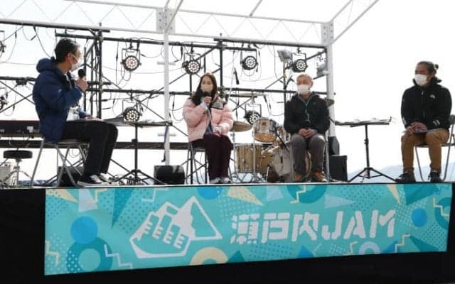 野口啓代が「瀬戸内JAM」に参加。東京五輪のエピソードなど語る　ボルダリングの聖地「王子が岳」視察も