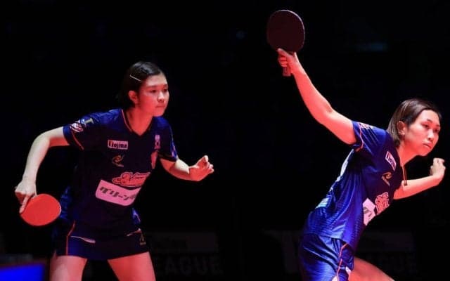 世界3位のカットマンダブルスが勝利　九州アスティーダが先制＜Tリーグ女子セミファイナル＞