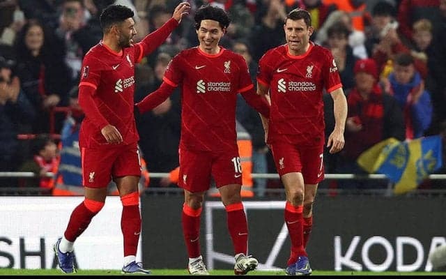 南野拓実が圧巻の2ゴール!　主力温存のリバプールがカナリーズ退けベスト8進出!《FAカップ》