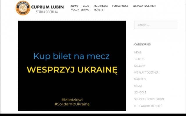 [ポーランド21/22]第15節 関田誠大のルビンは連勝ならず チケット収益はウクライナ支援へ