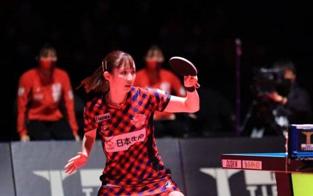 早田ひな、ストレート勝ち　日本生命が4連覇に王手＜卓球・Tリーグ女子ファイナル＞