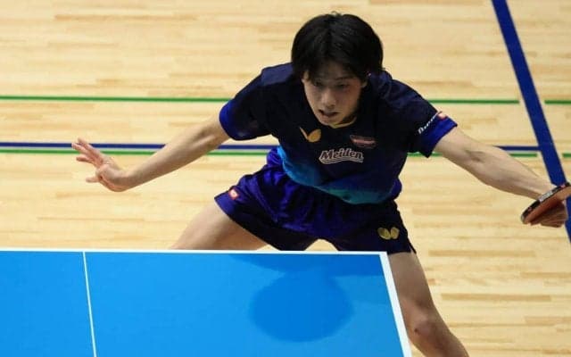篠塚、全日本王者・戸上下す　曽根も宇田に勝利し8強＜卓球・LION CUP TOP32男子単2回戦＞