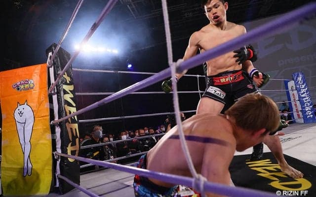 【格闘技／RIZIN LANDMARK vol.2】“怪物くん”鈴木博昭が昇侍を終始圧倒　わずか70秒でTKO勝利