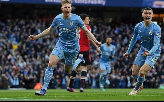 シティがマンチェスターダービーに4発圧勝で3年ぶりのシーズンダブル!　デ・ブライネ＆マフレズが共に圧巻2ゴール!《プレミアリーグ》