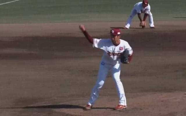 育成だけど「エース候補のひとり」　150キロ超の本格派、楽天20歳は「フォークヤバない？」