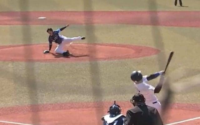 膝から崩れた“珍投球”が外角低め「ビッタッビタ」　西武ドラ1の制球力に驚き