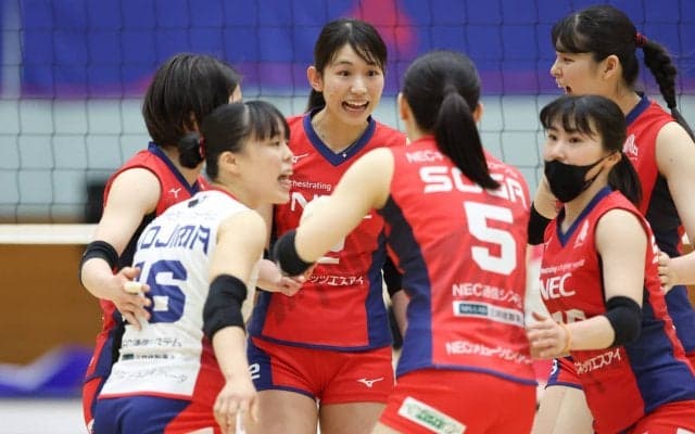 Vリーグの試合結果一覧と順位（V1男女・3月12日）