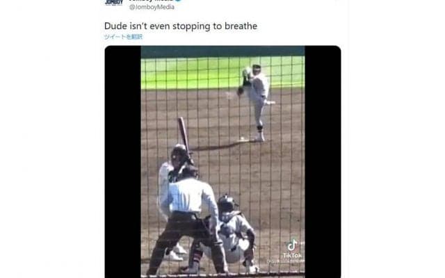 僅か18秒で三球三振　日本の高校球児の異常なテンポに米衝撃「15分で試合終わりそう」