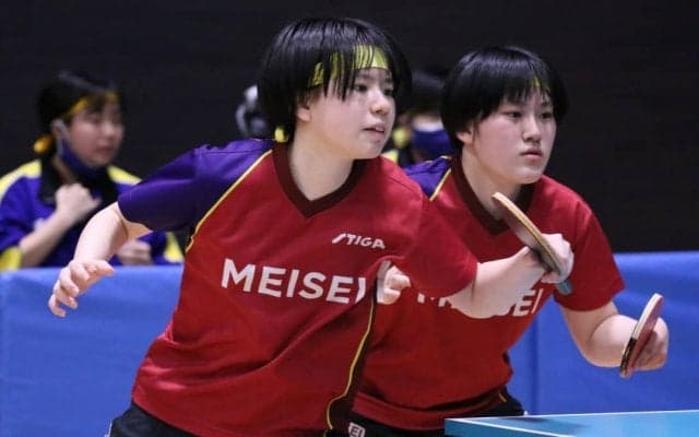 “左左”ダブルスも活躍　女子予選B、C、F、Gリーグ3・4試合目結果＜全国高校選抜卓球大会＞