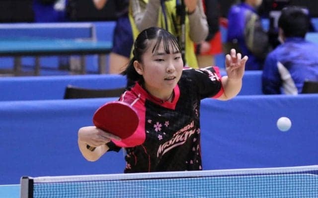 日大三島・一杉、2戦2勝で予選突破　女子シングルス予選リーグ結果①＜全国高校選抜卓球大会＞