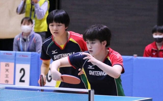 7連覇狙う“プロ軍団”四天王寺、女子学校対抗ベスト4一番乗り＜全国高校選抜卓球大会＞