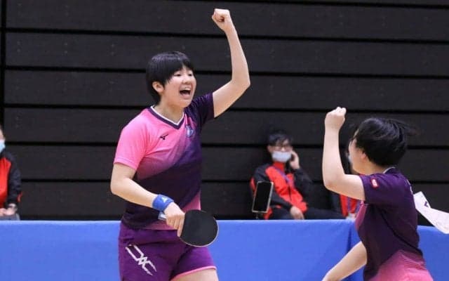 躍進の進徳女子、ベスト4進出　準決勝では“絶対王者”と対戦＜全国高校選抜卓球大会＞
