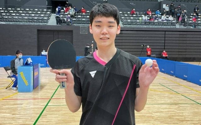 自由ヶ丘・井修紀がV　卓球部初の全国大会で優勝の快挙＜全国高校選抜卓球大会・男子シングルス決勝＞