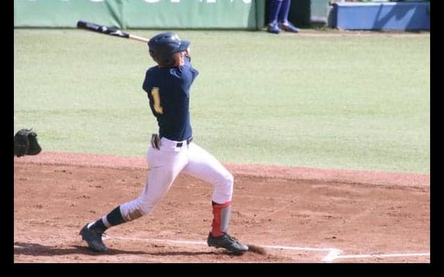 [硬式野球] 「熱い気持ちを持っていた」小口主将、実力発揮で中学大を撃破