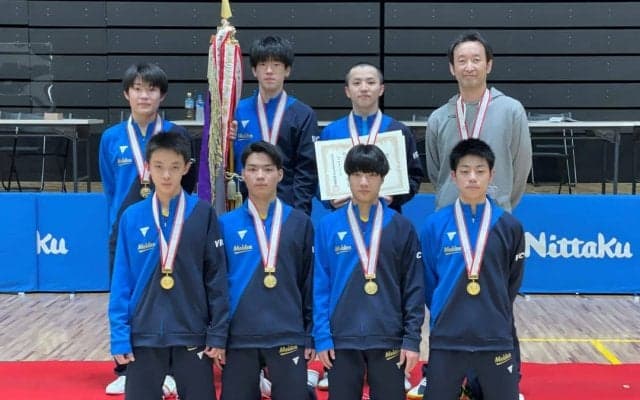 7連覇の愛工大名電・今枝監督「“絶対に勝たなきゃいけない”中で準備してきた」＜全国高校選抜卓球大会＞