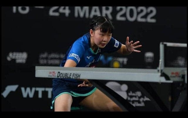 13歳・張本美和、世界ランク10位から金星　次戦は中国選手と＜卓球・WTTコンテンダードーハ2022＞