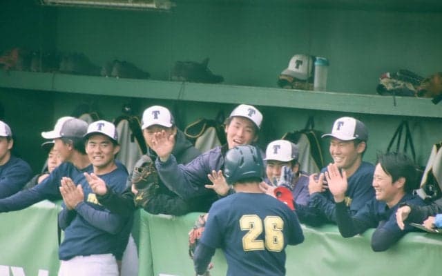 [硬式野球] 石上泰、宮本から１発が飛び出し、桐蔭横浜大に勝利！