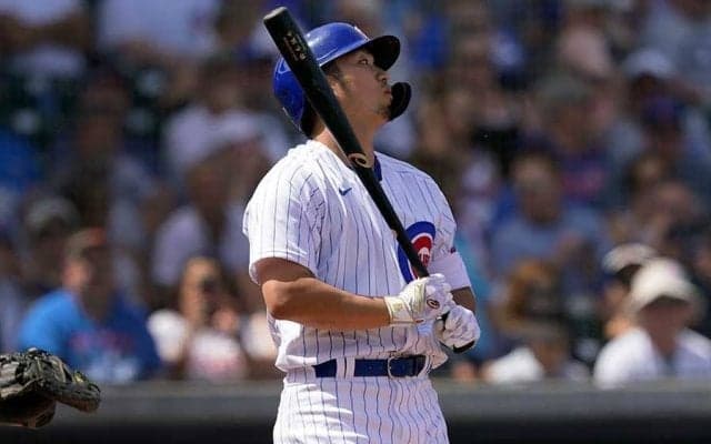 【MLB】鈴木誠也、OP戦3戦目でメジャー初得点　初の死球→正捕手の先制2ランで生還