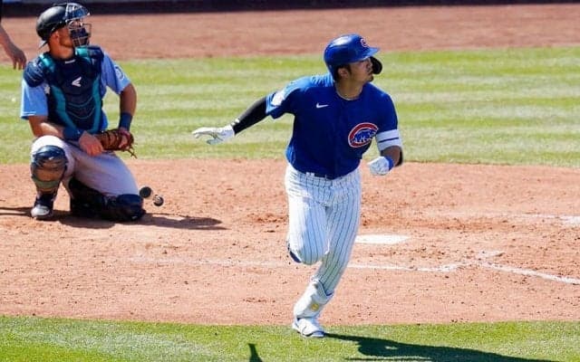 鈴木誠也のメジャー1号をMLB公式SNSも速報　米ファン「ショウヘイのスイングに似てる」