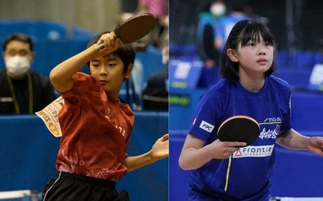 川上流星・香取悠珠子の男女ホープス王者、エリートアカデミー卓球競技に入校