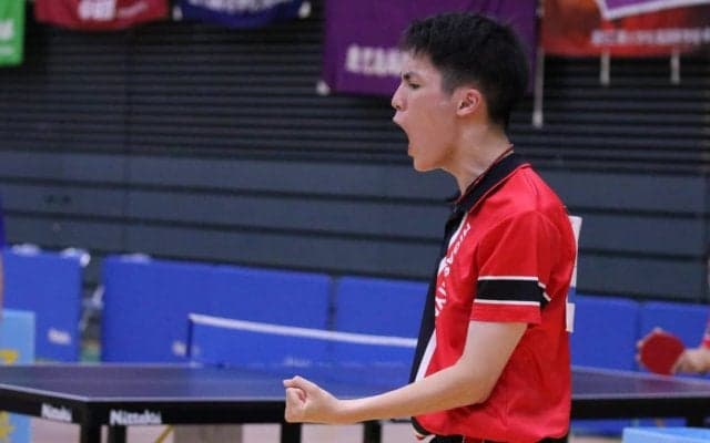 関西学生卓球連盟の大学に進学した注目ルーキー　インハイランカーが多数加入