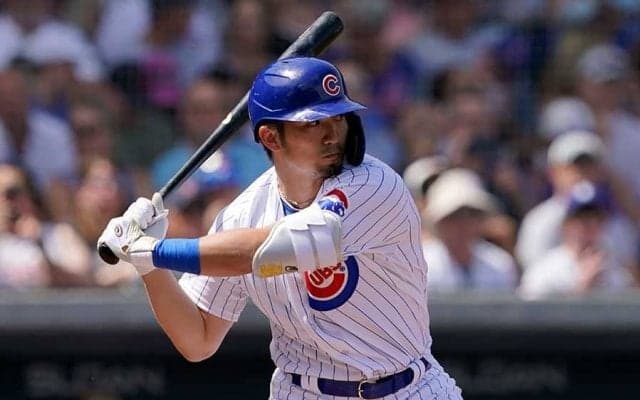 【MLB】鈴木誠也、開幕戦で“左手一本”左前打！　CY勝右腕撃ちで場内喝采、同点生還も