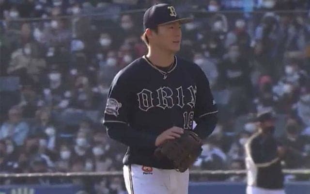 オリ山本由伸、球団新記録の18連勝！　約11か月負けなし、ロッテに7回9奪三振