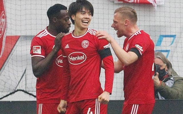 移籍後初ゴールを記録した田中碧「やっとチームの力になれた」、ゴール後の大声援には「日本では味わえないもの」