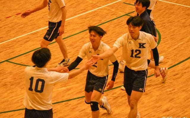 【バレーボール部男子】リーグ２戦目、京産大にストレート負け