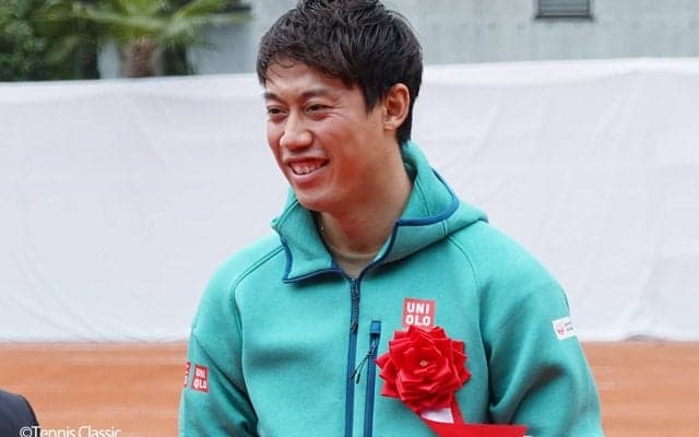 錦織圭がバーベル付きのランジ・スクワットを披露「股関節は強くなっています」