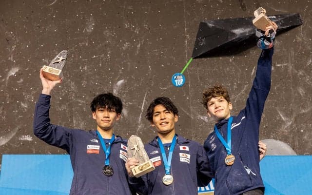 【ボルダリングW杯 第1戦】楢崎智亜がV、緒方は2位で表彰台を席巻！女子は伊藤ふたばが5位