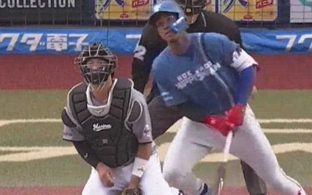 「まさか入るとは…」「パワー半端ない」日ハム万波、ノーノー破った劇弾にファン驚愕