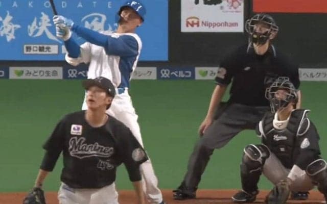 美しすぎる一発は「角度と飛距離が才能の暴力」　ハム清宮の衝撃2号が100万再生