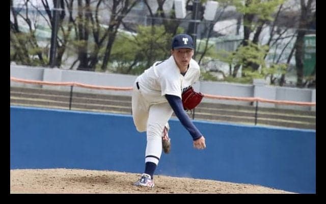 [硬式野球] 松澤96球で初完投！完封勝ちで勝ち点１獲得