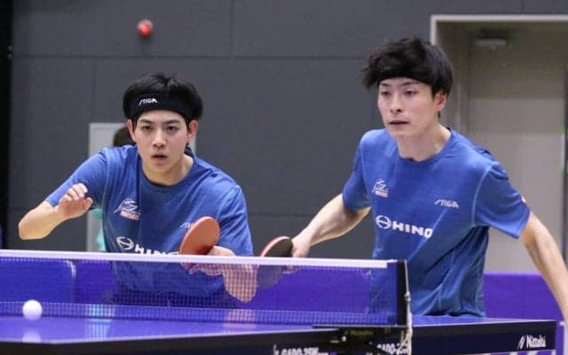 日野キングフィッシャーズ2組が準決勝進出　男子複準々決勝＜日本卓球リーグビッグトーナメント福島大会＞