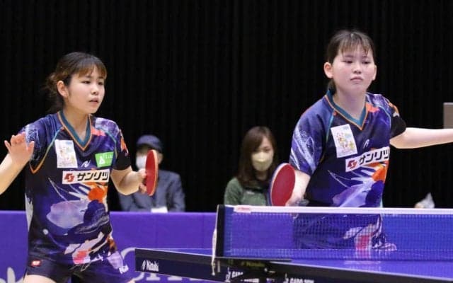 全日本準Vの梅村優香/塩見真希ペアが4強入り　女子複準々決勝＜日本卓球リーグビッグトーナメント福島大会＞