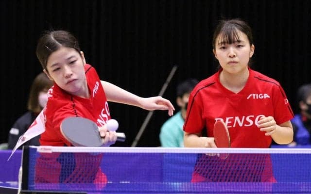 中畑/阿部ペアらが8強入り　女子複決勝トーナメント1回戦＜日本卓球リーグビッグトーナメント福島大会＞
