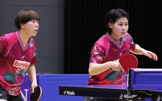 中国電力・青木優佳/中森帆南ペアが決勝へ　女子複準決勝＜日本卓球リーグビッグトーナメント福島大会＞