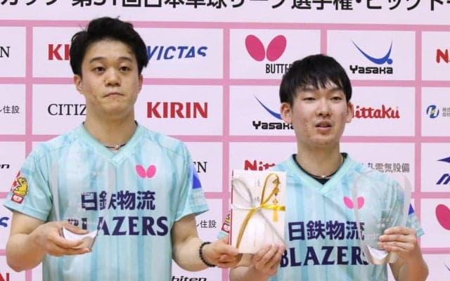 日鉄物流ブレイザーズ・松下海輝/藤村友也が男子複V＜日本卓球リーグビッグトーナメント福島大会＞