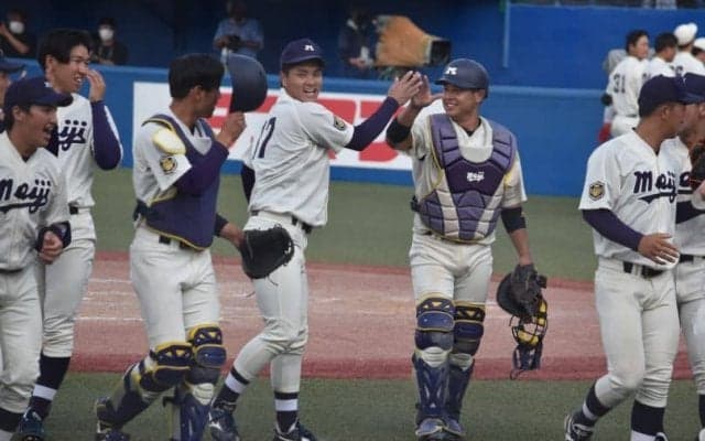 蒔田稔、志願の完投勝利！宗山塁も3安打2打点の活躍で明大が開幕3連勝【4/23 春季東京六大学野球 明治大学vs早稲田大学】