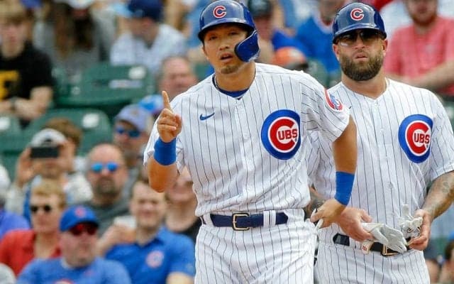 【MLB】鈴木誠也「打ってないって知らなかった」　メジャー初3安打＆初盗塁後の一問一答